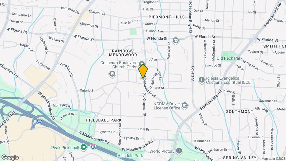 2212 Coliseum Blvd Map and Location Details