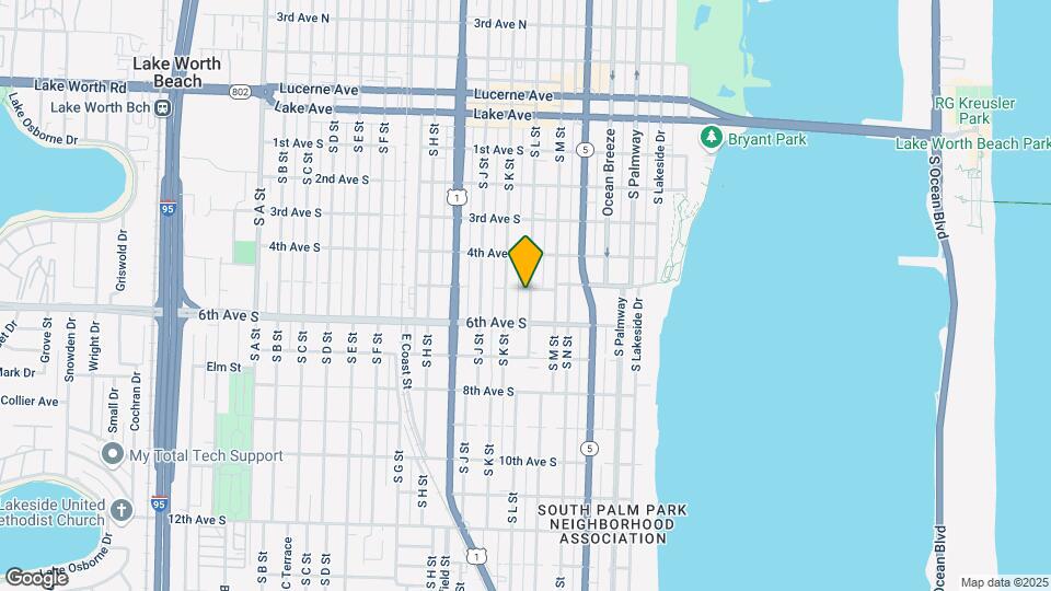 Lake Worth Villas 3 HUGE UNITS ALL NEW Map and Location Details