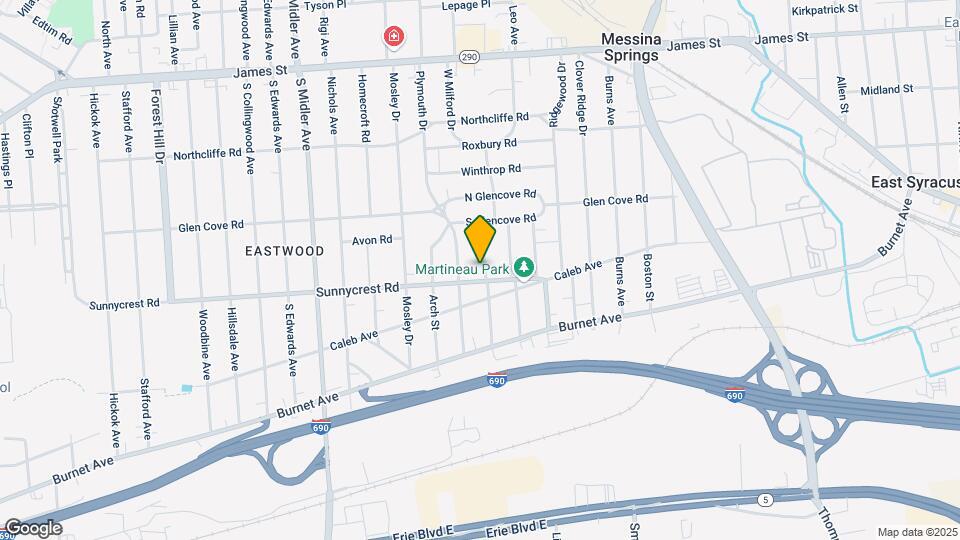 150 Luddington St Map and Location Details