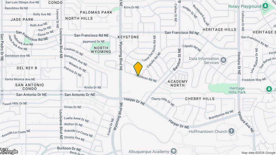 8120 Ruidoso Rd NE Map and Location Details