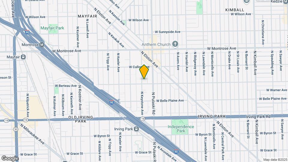 4209 N Keystone Ave Map and Location Details