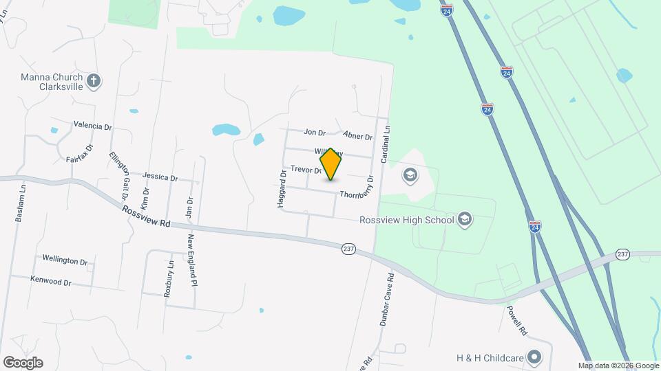 1111 Thornberry Dr Map and Location Details