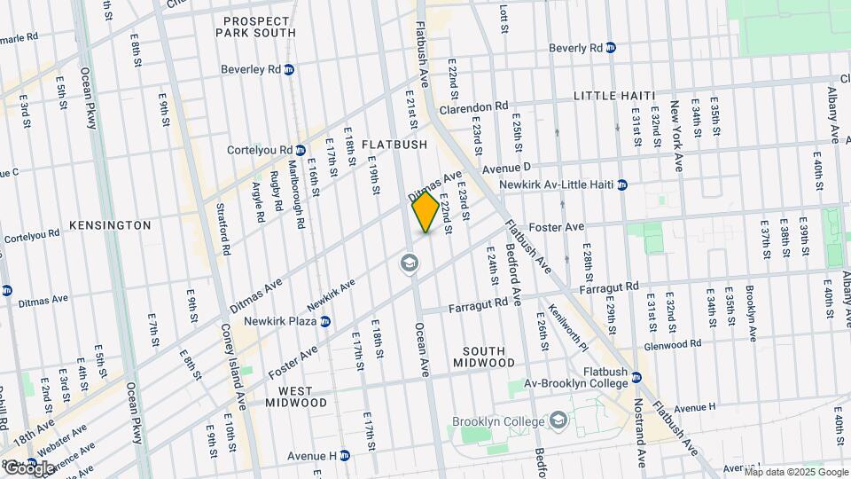 650 East 21st Street Map and Location Details