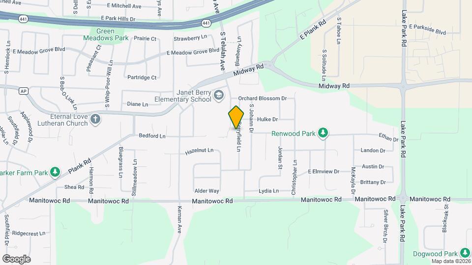 3719 S Berryfield Ln Map and Location Details