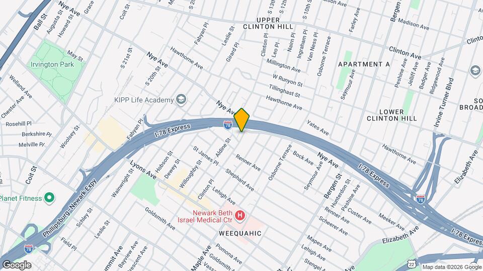 73 Wolcott Terrace, Unit 2R Map and Location Details