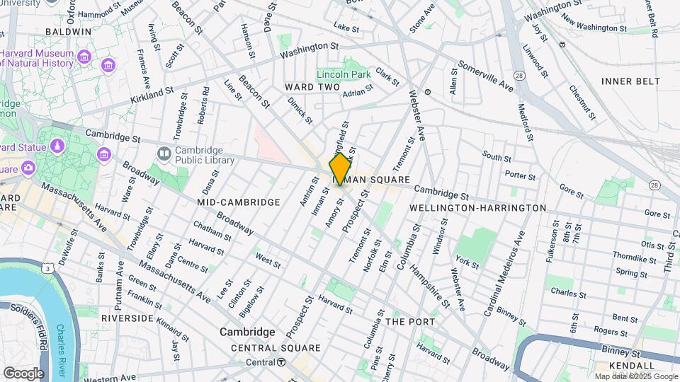 196 Hampshire St, Unit 1 Map and Location Details