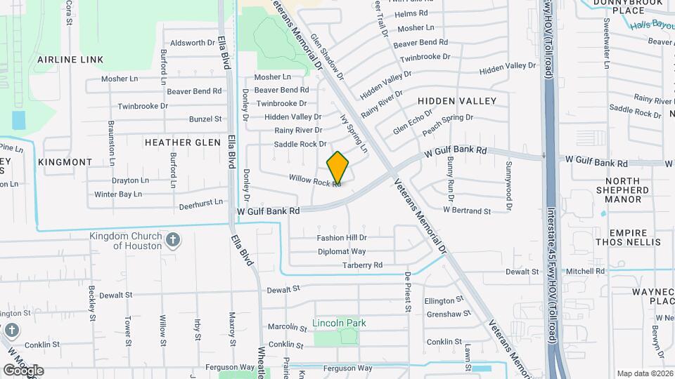 1443 Willow Rock Rd Map and Location Details