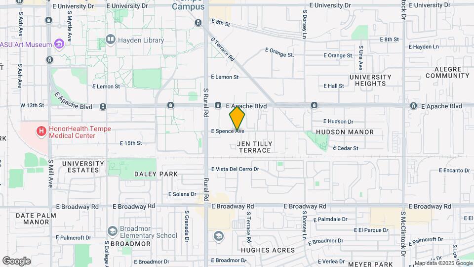 1402 S Jentilly Ln Map and Location Details