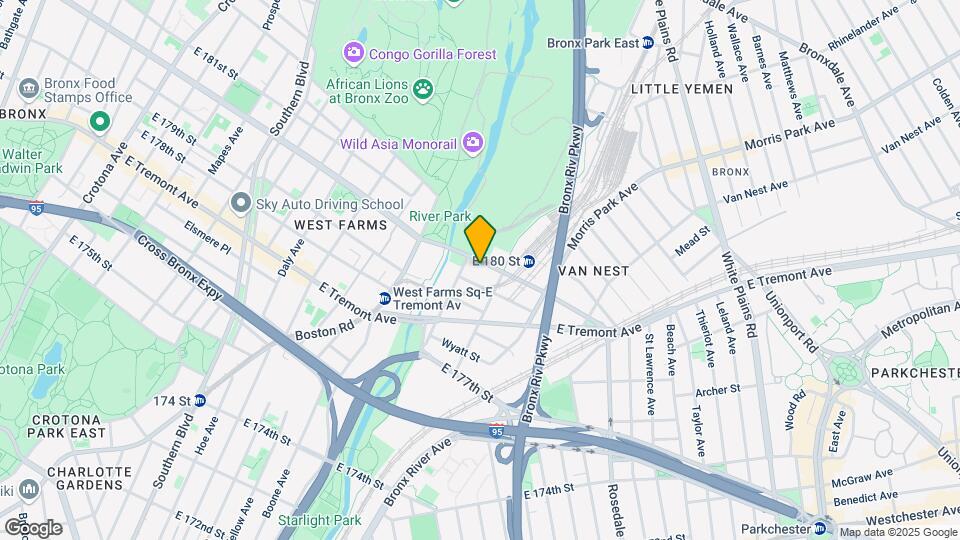 1114 E 180th St Map and Location Details