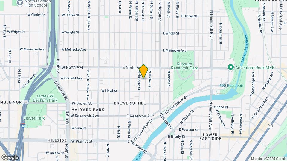 319 E Garfield Ave Map and Location Details