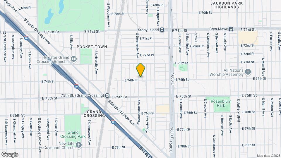 7357-59 S Dorchester Ave Map and Location Details