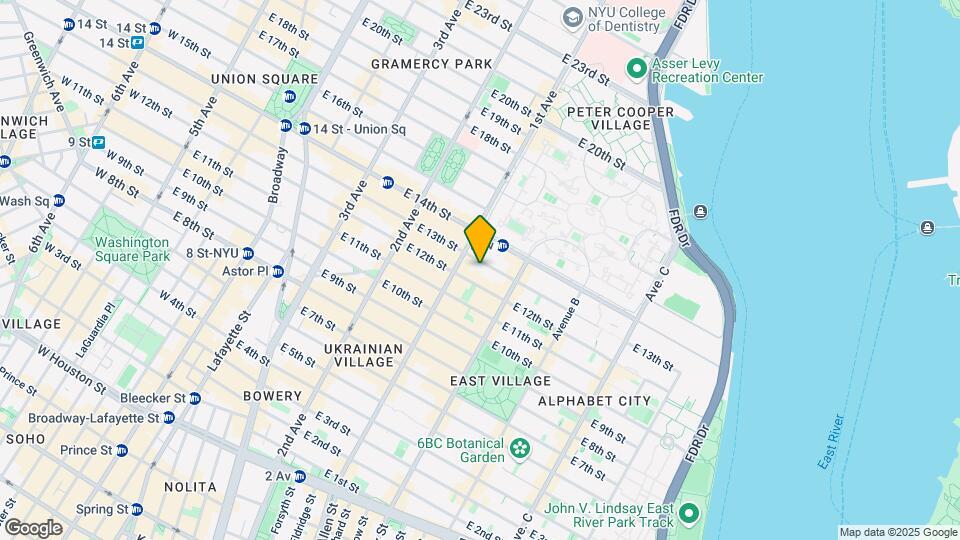 416-418 E 13th St Mapa y Detalles de la Ubicación