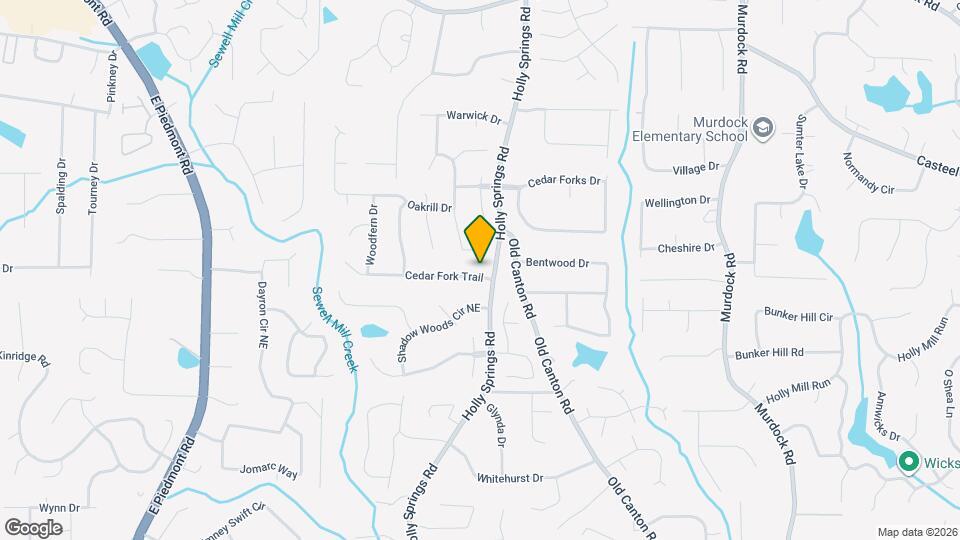 2623 Cedar Fork Trail Mapa y Detalles de la Ubicación