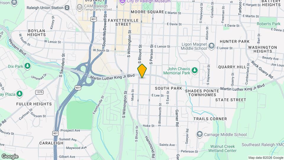 813 S Blount St Map and Location Details