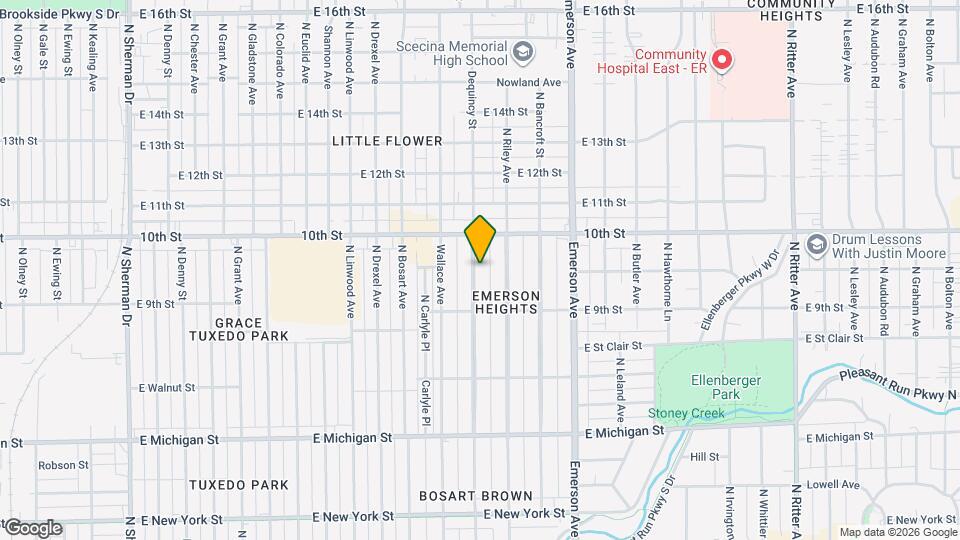 901 Dequincy St Map and Location Details