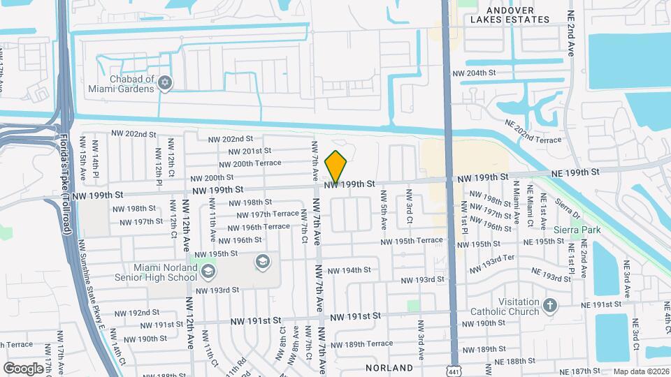 630 NW 199th St Map and Location Details