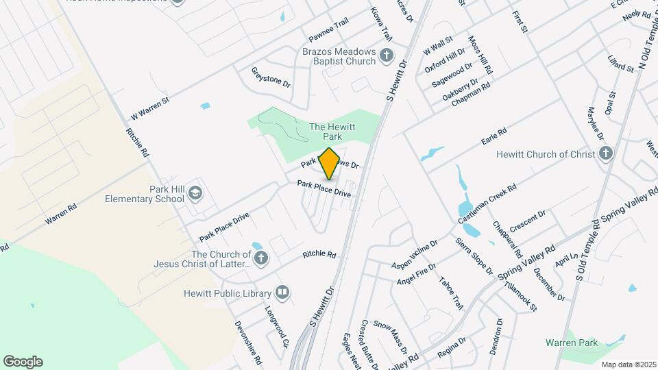 632 Park Place Drive Map and Location Details
