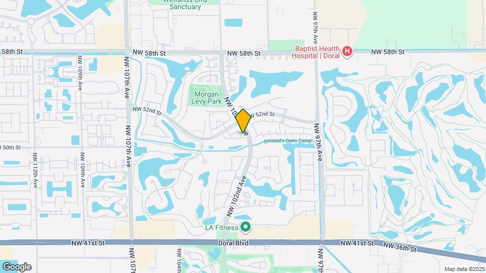 5127 NW 102nd Ct Map and Location Details