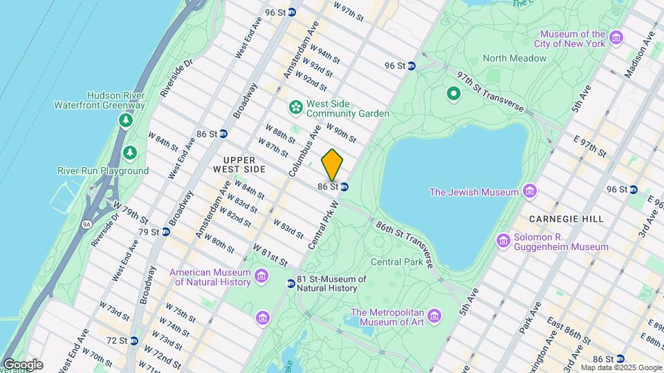 8 W 87th St Map and Location Details
