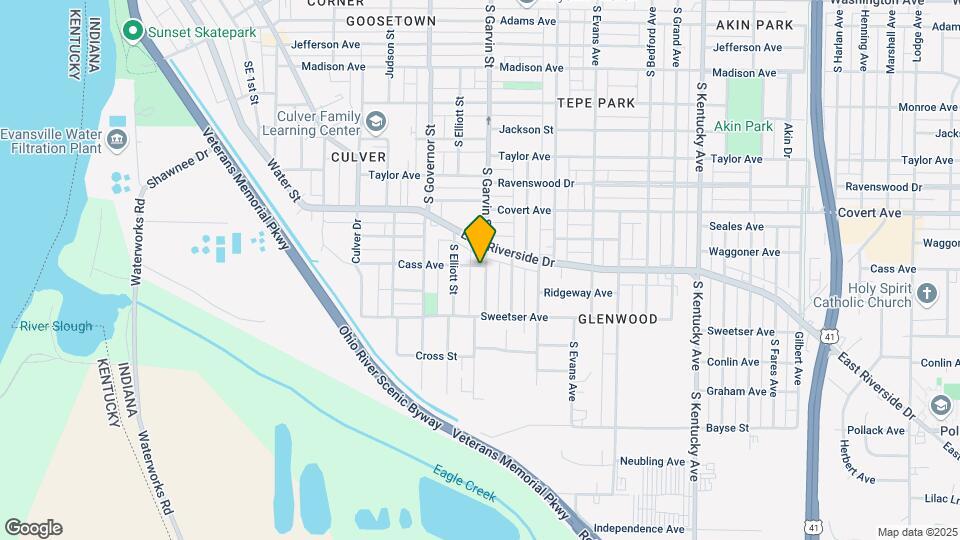 1701 S Garvin St Map and Location Details