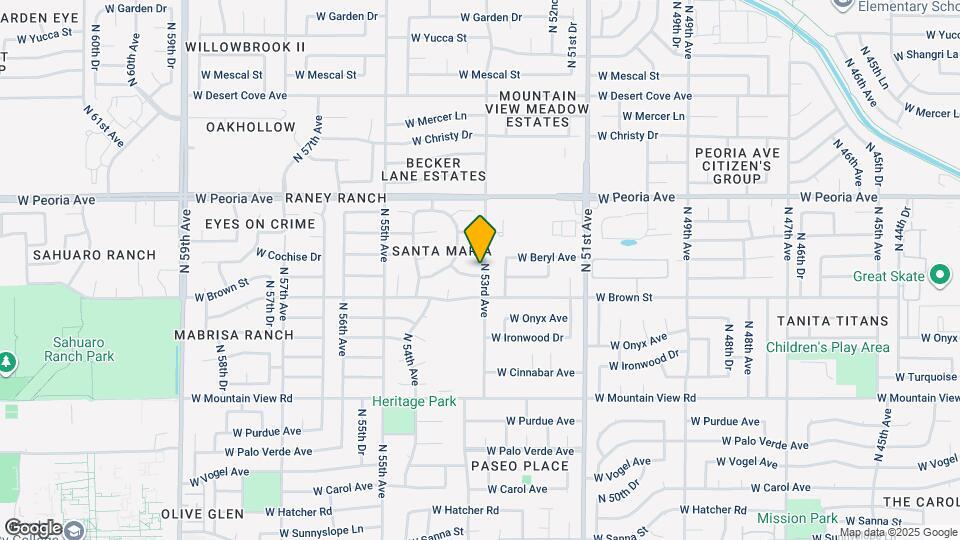5302 W Cheryl Dr Map and Location Details