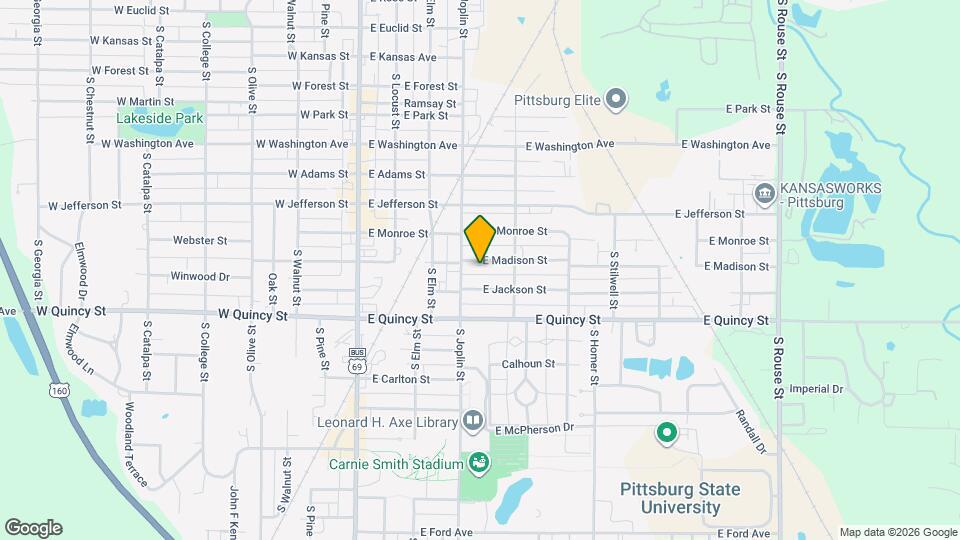 404 E Madison St Map and Location Details