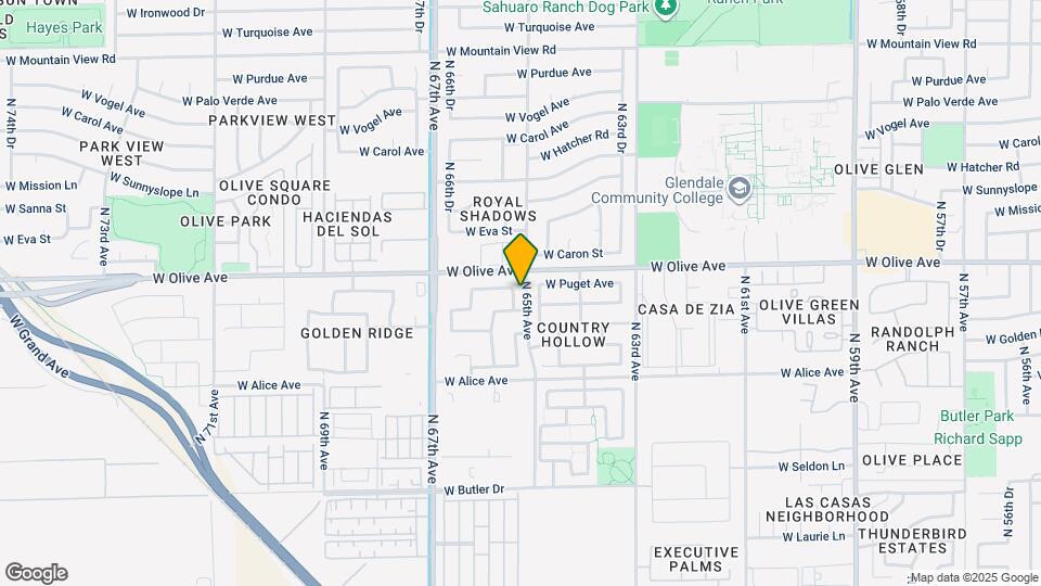 8917 N 65th Dr Map and Location Details