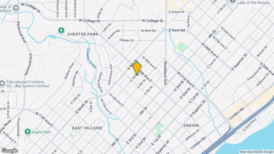 1818 E 7th St Map and Location Details