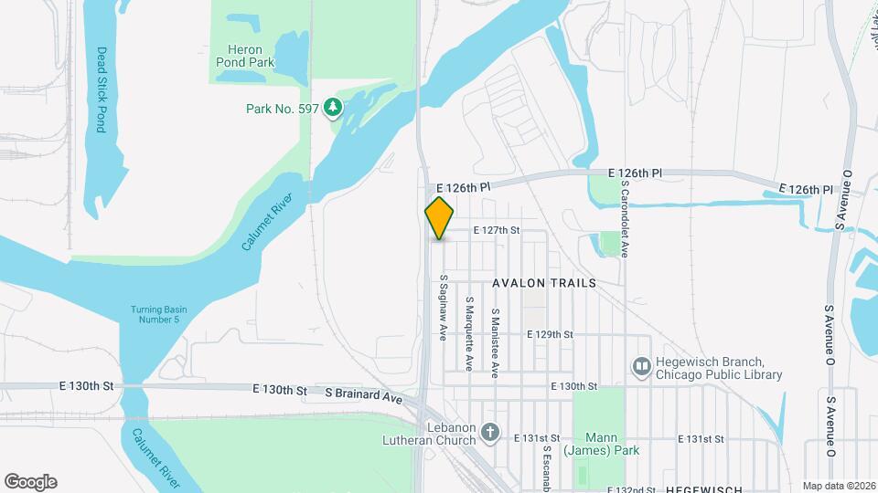 12716 S Saginaw Ave Map and Location Details