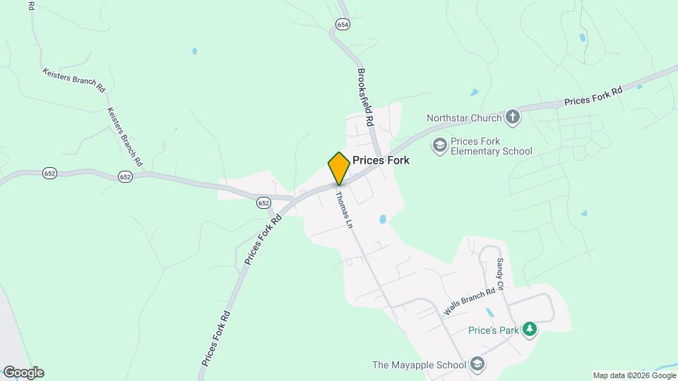 4267 Prices Fork Rd Map and Location Details