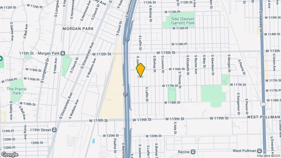 11635 S Justine St Map and Location Details