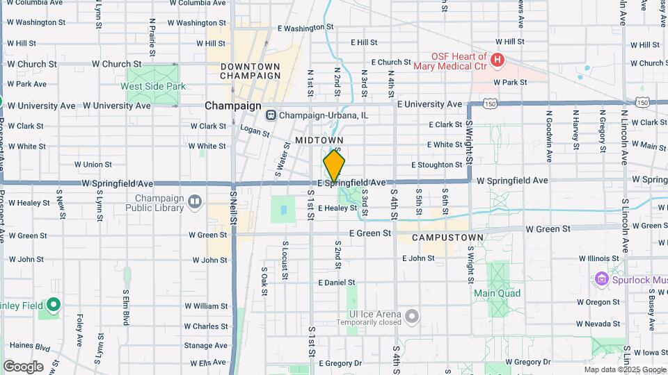 111 E Springfield Ave Map and Location Details