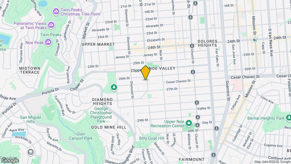 1714 Castro St Map and Location Details