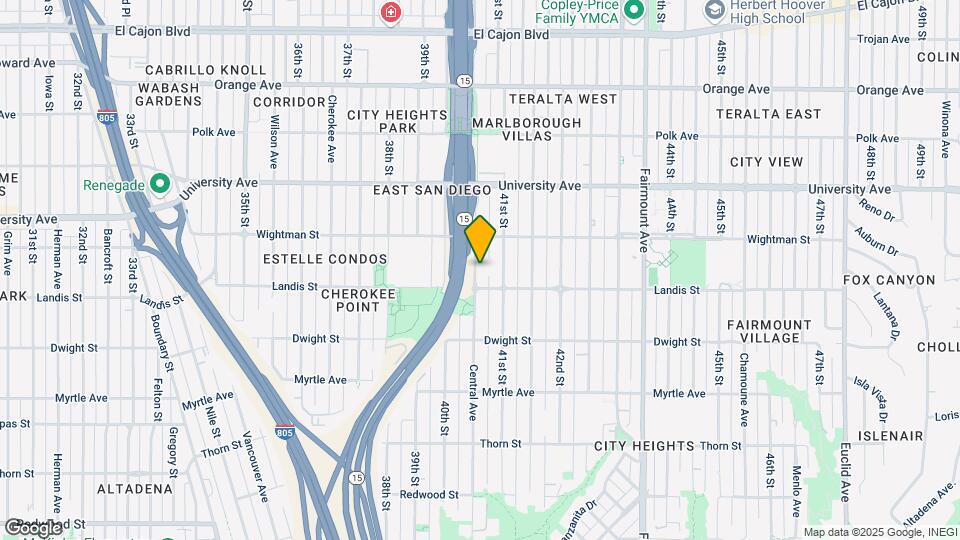 3727 Central Ave Mapa y Detalles de la Ubicación