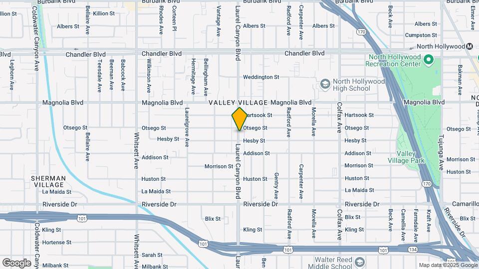 5042 Laurel Canyon Blvd Map and Location Details