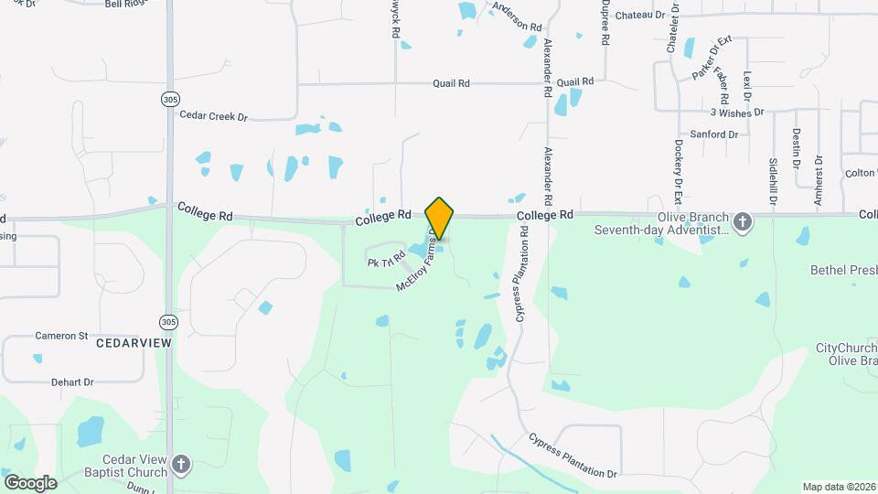 3938 McElroy Farms Dr Map and Location Details