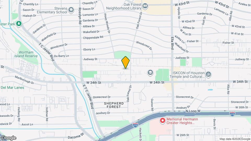 2115 Bidwell Dr Map and Location Details