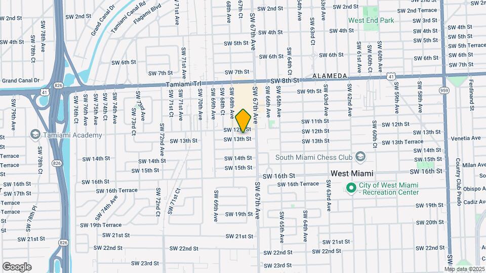 6751 SW 13th St Mapa y Detalles de la Ubicación