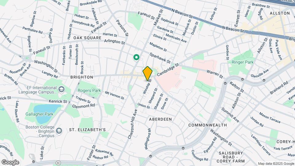 13 Winship St, Unit 1 Map and Location Details