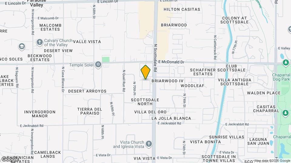 5822 N Scottsdale Rd Map and Location Details