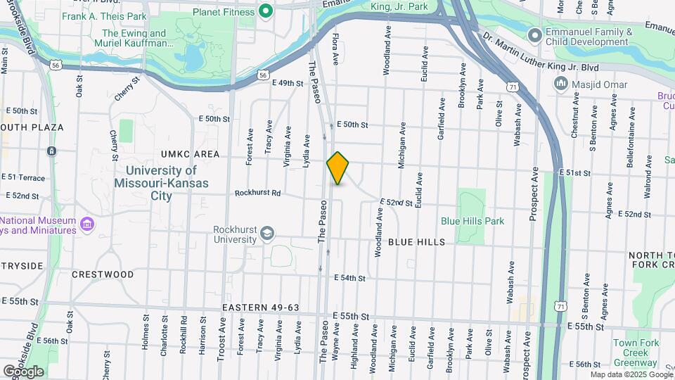 5137 Paseo Blvd Map and Location Details