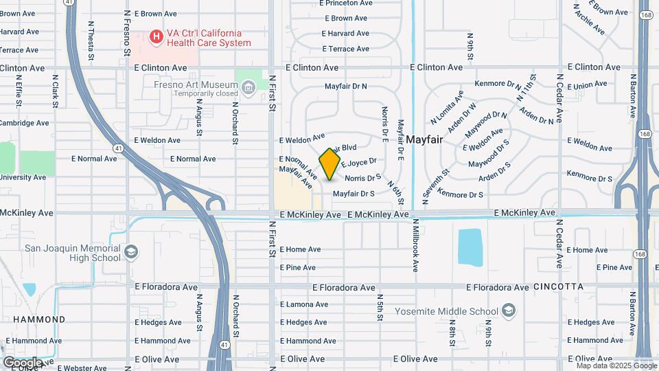 3355 E Normal Ave Mapa y Detalles de la Ubicación