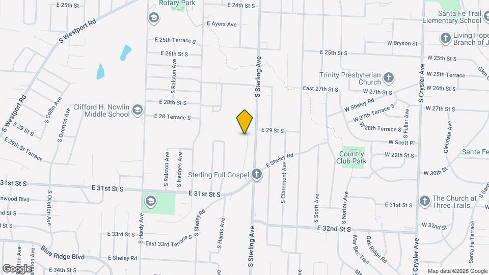 2904 S Harvard Ave Map and Location Details