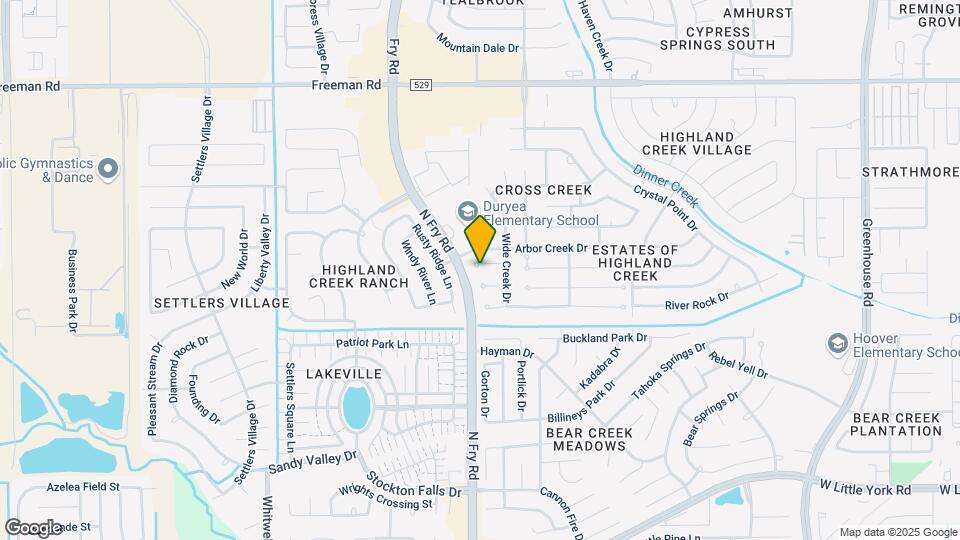 20123 Wide Creek Ct Map and Location Details