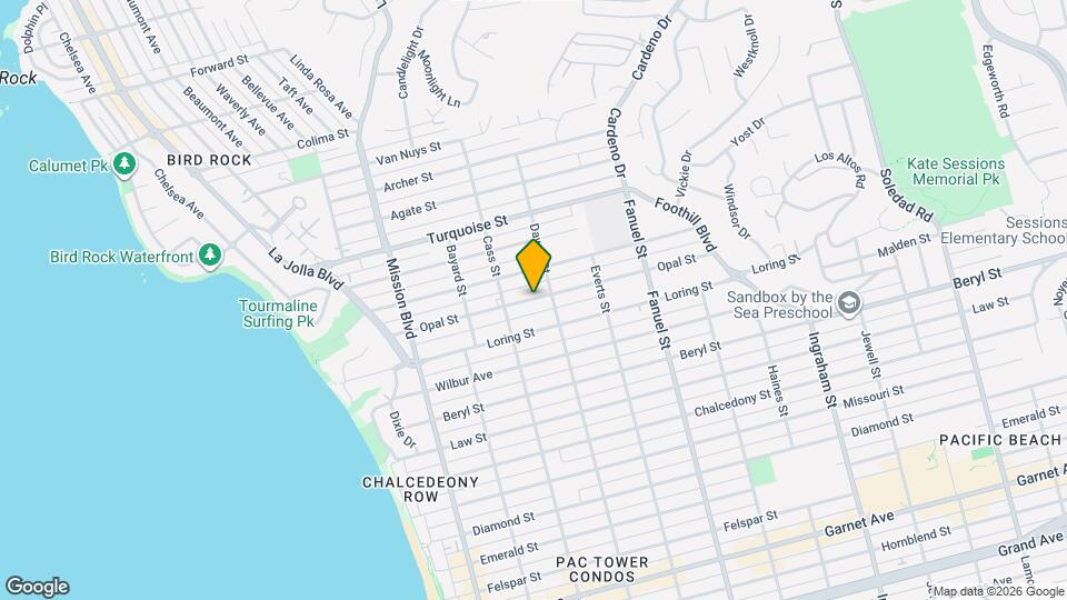 5156 Dawes St Map and Location Details