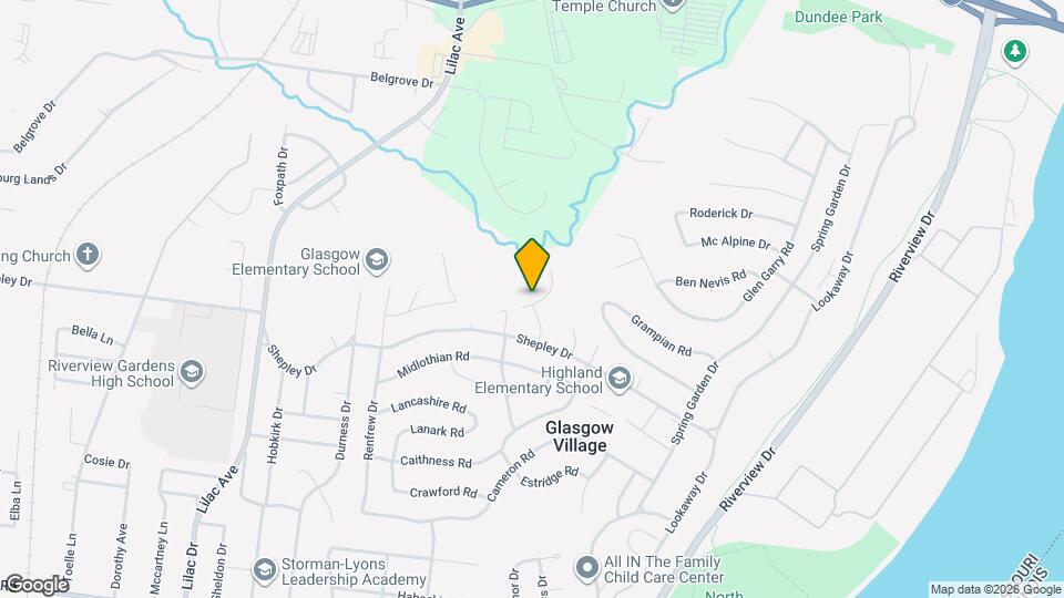 10617 Dunkeld Cir Map and Location Details