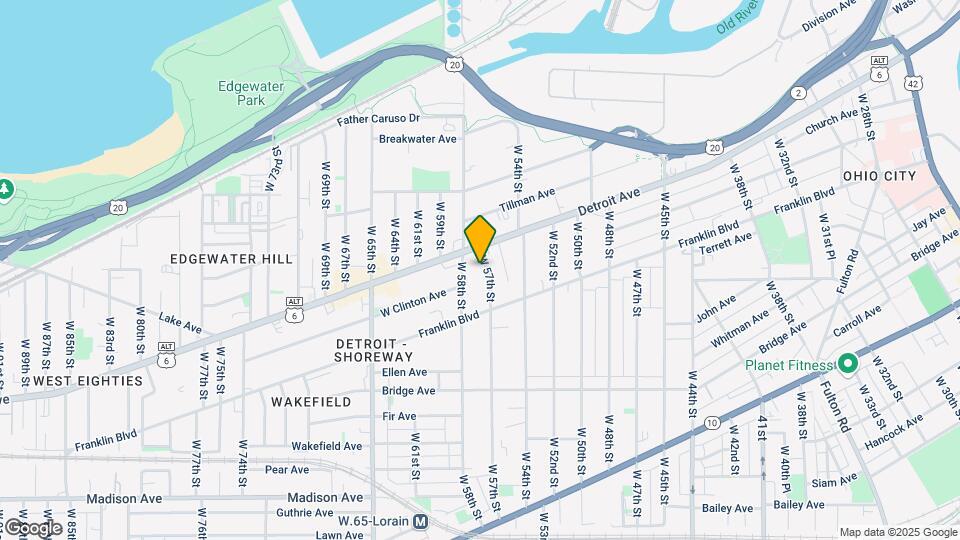 1424 W 57th St Mapa y Detalles de la Ubicación