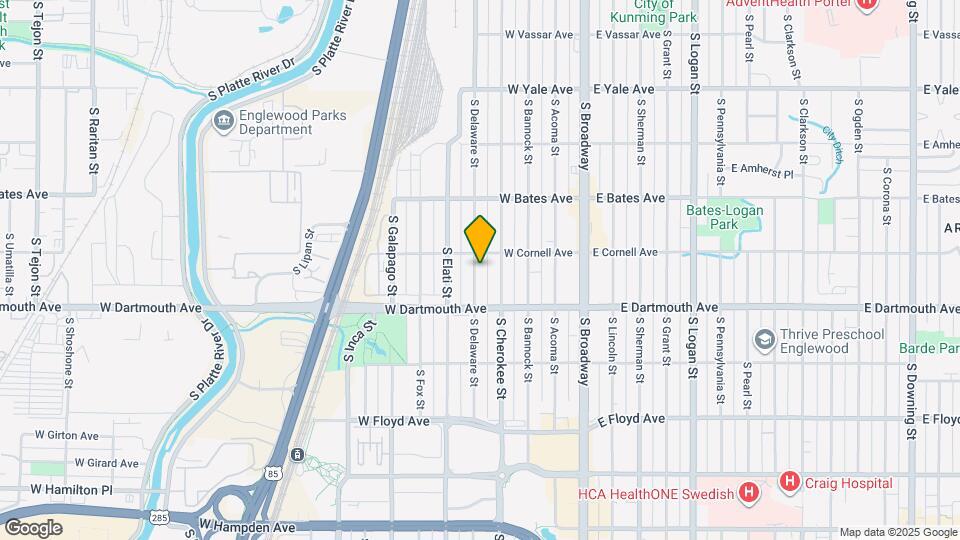 3024 S Delaware St Map and Location Details