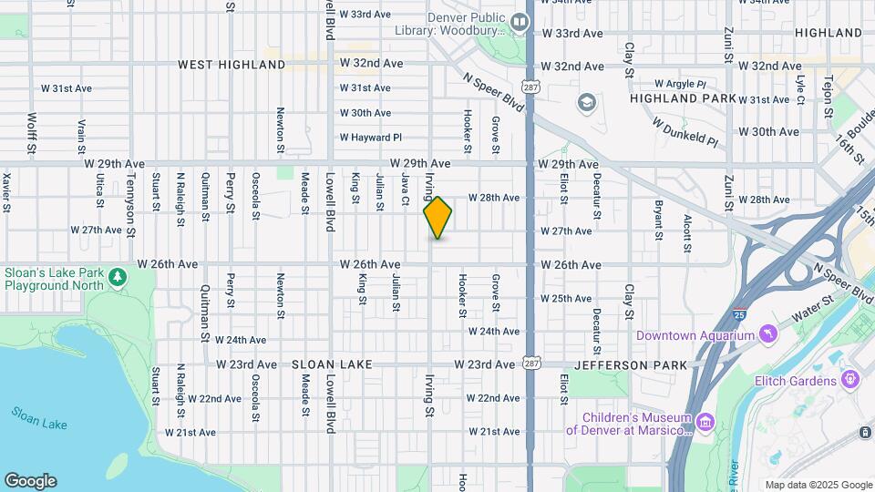 2624 Irving St Map and Location Details