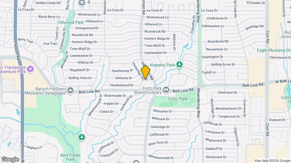 14840 Knollview Dr Map and Location Details